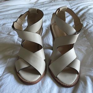 Loeffler Randall | Leather Cross-over Sandals